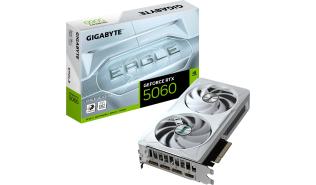 GeForce RTX5060 Gigabyte 8GB GDDR7 Eagle OC ICE [GV-N5060EAGLEOC ICE-8GD] (1xHDMI 2.1b, 3xDP 2.1b) (128-bit, PCIe 5.0)