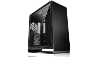 Jonsbo UMX6S Black E–ATX Midi–Tower, Tempered Glass (czarny) (szkło hartowane) (2xUSB 3.0, 2xUSB 2.0, 1x USB-C 3.1 Gen1 10 Gb, 2x Jack) (2x2.5, 4x2.5)