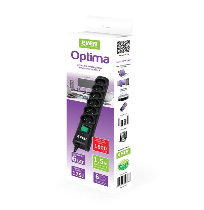Ever Optima 6 gniazd (1.5m)