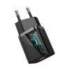 Baseus Quick Charge uniwersalna ładowarka (zasilacz) sieciowa 230V / 1xUSB-C (max. 5V 3A 20W) (czarny) [CCSUP-B01]