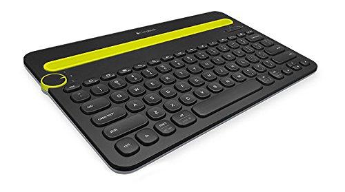 Logitech Wireless K480 Black/Yellow (membranowa, niskoprofilowa) (czarny) [920-006366]