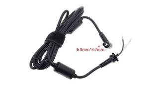 Wtyk z kablem do notebooków Asus wtyczka 6.0x3.7mm + pin [DC-AS2075D 230Wat]