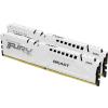 DDR5 64GB (4x16GB) 6000 MHz Kingston Fury Beast White XMP CL40 1.35V [KF560C40BWK4-64]