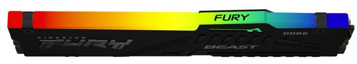 DDR5 16GB 6000 MHz Kingston Fury Beast Black RGB XMP CL30 30-36-36 1.4V [KF560C30BBA-16]