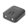 Przełącznik Digitus USB 2.0, 2 PC - 1 Urządzenie, samozasilający [DA-70135-3]