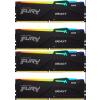 DDR5 128GB (4x32GB) 5600 MHz Kingston Fury Beast Black RGB XMP CL40 1.25V [KF556C40BBAK4-128]