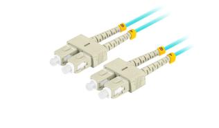 Lanberg patchcord światłowód MM SC/UPC-SC/UPC DUPLEX 3mm OM3 50/125 LSZH niebieski (2m) [FO-SUSU-MD31-0020-TQ]