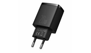 Baseus uniwersalna ładowarka (zasilacz) sieciowa 230V / 1xUSB-A (5V 3A 15W / 9V 2A 18W / 12V 1.5A 18W), 1xUSB-C (5V 3A 15W / 9V 2.22A 20W / 12V 1.5A 20W) [CCXJ-B01]