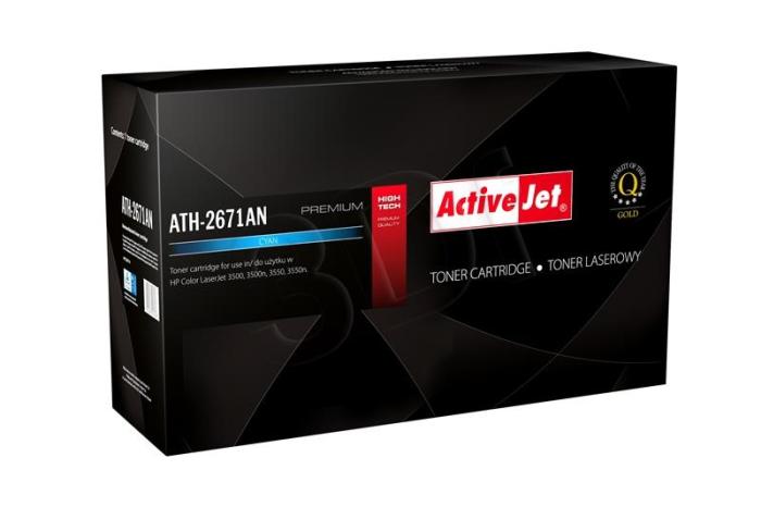 ATH-2671AN (309A) - cyan, toner ActiveJet, wydajność 4000 stron (zamiennik Q2671A), do drukarki (HP Color LaserJet 3500, 3500n, 3550, 3550n, 3700, 3700dn, 3700dtn, 3700n)