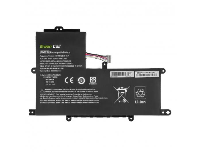 Green Cell bateria PO02XL do HP Stream 11 Pro G2 G3 G4 G5, HP Stream 11-R020NW 11-R021NW 11-Y000NW 11-Y002NW [HP177]