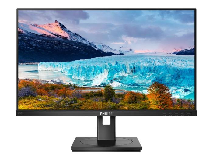 27’’ Philips 272S1AE/00 (IPS WLED, 1920x1080, 250, 4ms, 102% sRGB, 75Hz) (VGA, DVI, HDMI 1.4, DP 1.2) głośniki, czarny