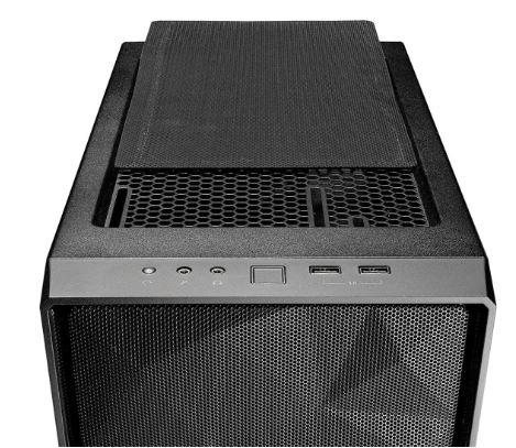 Fractal Design Meshify C Solid Side (metal) (2x USB 3.2 Gen1) (3x2.5, 2x3.5/2.5) [FD-CA-MESH-C-BKO]