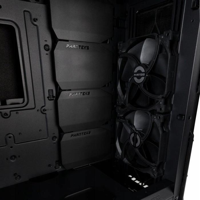 Phanteks Eclipse P600S Silent TG czarna (szkło hartowane) (3x2.5, 4x3.5/2.5) 2xUSB 3.2 Gen1, 1xUSB-C 3.2 Gen1) [PH-EC600PSTG_BK01]
