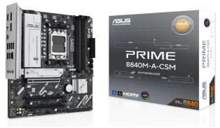 Asus PRIME B840M-A-CSM (AMD B840) [AM5, 4xDDR5 do 7600MHz, (HDMI 2.1, 2xDP 1.4a) (3xM.2, 1xPCIe 4.0 x16, 2xPCIe 3.0 x16 (x1)), micro ATX]
