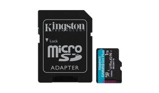 Secure Digital 1TB Kingston Micro SDXC CANVAS Go Plus Gen4 A2 U3 UHS-I V30 Class 10 + adapter (200/160MB/s) [SDCG4/1TB]