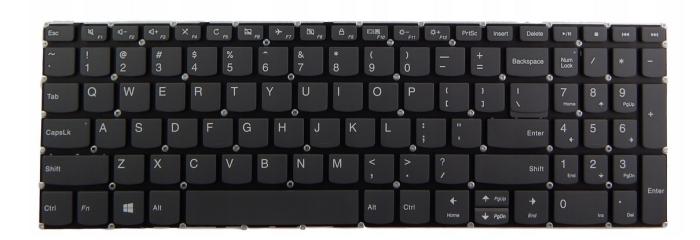 Klawiatura do notebooka Lenovo Ideapad V330-15ISK, V330-15IKB grafitowa [ZN0272]