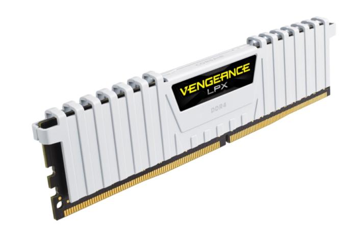 DDR4 16GB (2x8GB) 3200 MHz Corsair Vengeance LPX CL16 White [CMK16GX4M2B3200C16W]