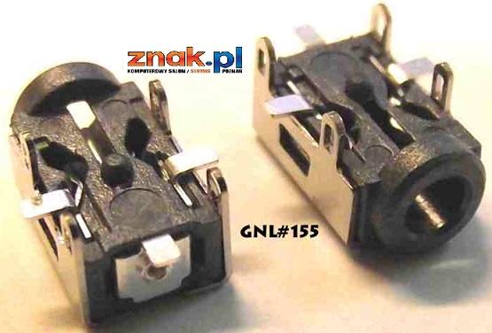 Gniazdo GNL155 do wtyczki 2.5x0.7mm do notebooków Asus EEePC Series (1001 Series, 1005 Series, 1201 Series)