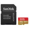 Secure Digital 512GB Sandisk Micro SDXC Extreme UHS-I U3 A2 C10 V30 + adapter (160/90MB/s) [SDSQXA1-512G-GN6MA]