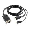 Gembird adapter HDMI-A (M) / VGA (F) + Audio (1.8m) [A-HDMI-VGA-03-6]