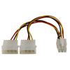 Rozgałęźnik zasilania 2 x HDD (molex), 1 x PCI-E 6-pin [82315]