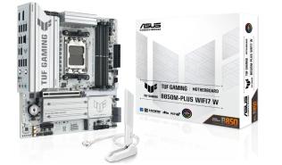 Asus TUF GAMING B850M-PLUS WIFI7 W (AMD B850) [AM5, 4xDDR5 do 8000MHz, (HDMI 2.1, DP 1.4a) (3xM.2, 1xPCIe 5.0 x16, 1xPCIe 4.0 x16 (x4), 1xPCIe 4.0 x1, WiFi 7, BT 5.4, micro ATX]