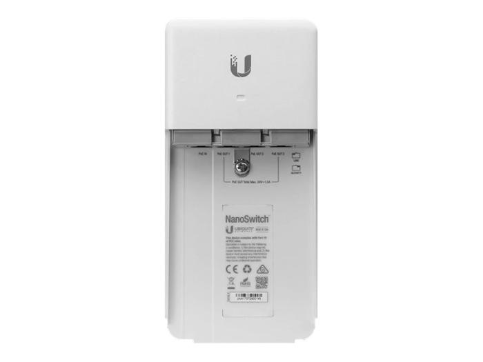 UBIQUITI NanoSwitch N-SW 4x10/100/1000 Passive PoE zewnętrzny (switch niezarządzalny) [N-SW]