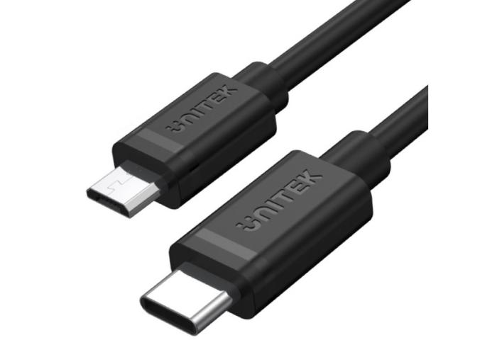 Unitek Kabel USB-C Type-C (M) / micro USB 2.0 (1.0 m) [Y-C473BK]