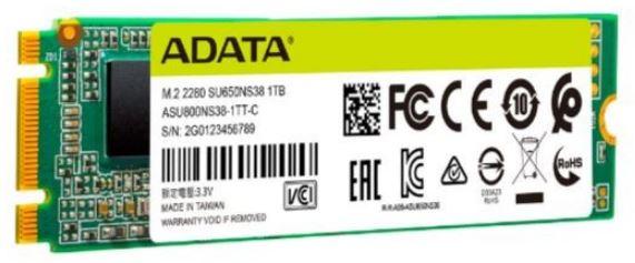 Adata Ultimate SU650 1TB SSD M.2 2280 SATA TLC (TBW 420TB) (520/460 MB/s) [ASU650NS38-1TT-C]