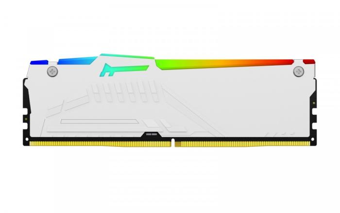 DDR5 32GB 6000 MHz Kingston Fury Beast White RGB XMP CL40 1.35V [KF560C40BWA-32]