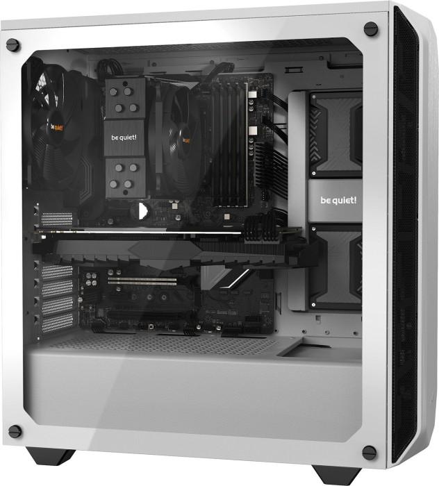 be quiet! Pure Base 500 Window White ATX Midi z oknem (szkło hartowane) (2xUSB 3.2 Gen1) (5x2.5, 2x3.5/2.5) [BGW35]