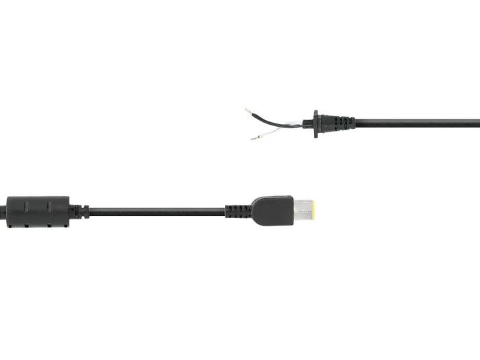 Wtyk z kablem do notebooków Lenovo Yoga 135W (wtyk prostokątny) [DC-LEN20675Y]