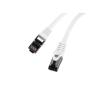 Lanberg (5.0m) Kabel sieciowy (Patchcord) kat.8.1 S/FTP LSZH CU Fluke Passed (biały) [PCF8-10CU-0500-W]