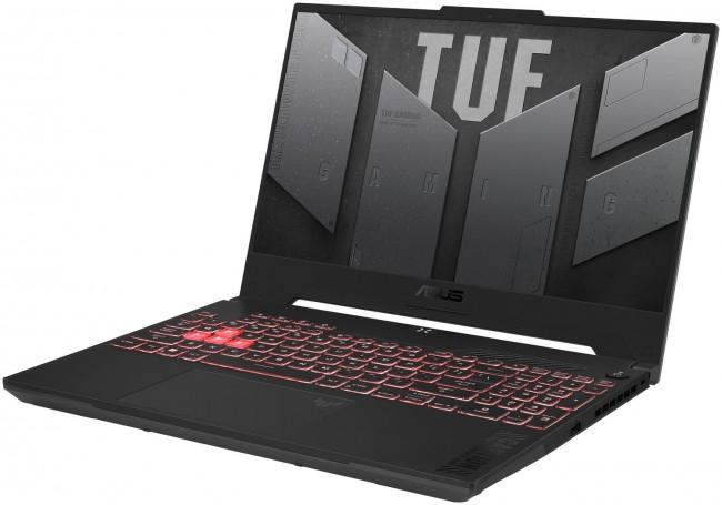 Asus TUF Gaming A15 [FA507NV-LP025] 6-Core Ryzen 5 7535HS/15.6 1920x1080 matowa IPS 144Hz/16GB DDR5 (max 64GB)/512GB+wolne M.2/RTX4060 8GB/pk RGB/2.2kg/brak systemu (czarny)