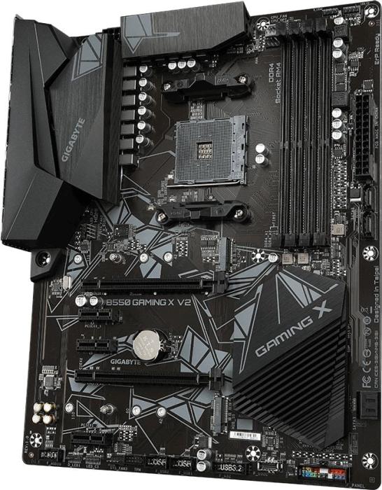 Gigabyte B550 GAMING X V2 (AMD B550) [AM4, 4xDDR4 do 4733Mhz, (DVI, HDMI 2.1) (2xM.2, 1xPCIe 4.0 x16, 1xPCIe 3.0 x16 (x2), 3xPCIe 3.0 x1), ATX]