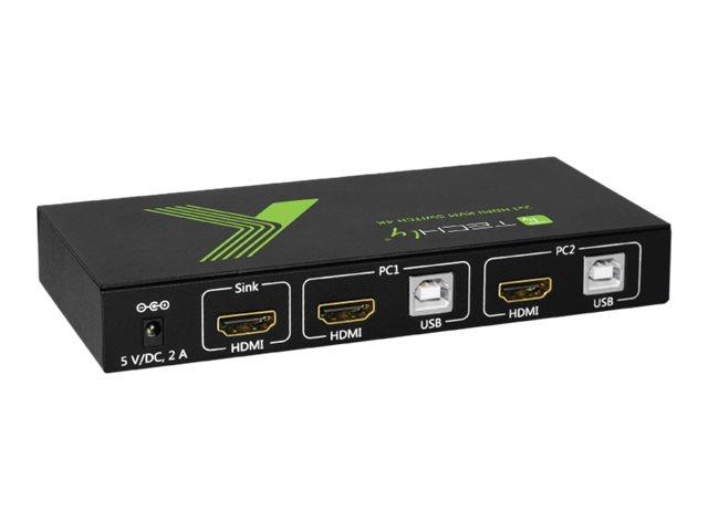 Przełącznik Techly KVM 2/1 HDMI [28696]