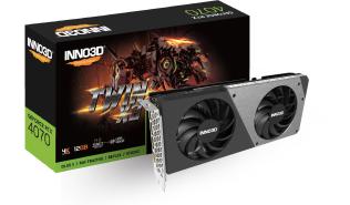 GeForce RTX4070 INNO3D 12GB GDDR6X Twin X2 [N40702-126X-185252N] (1xHDMI 2.1a, 3xDP 1.4a) (192-bit, PCIe 4.0)