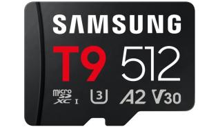 Secure Digital 512GB Samsung Micro SDXC T9 UHS-I U3 A2 V30 (200/130MB/s) [MB-MH512T/WW]