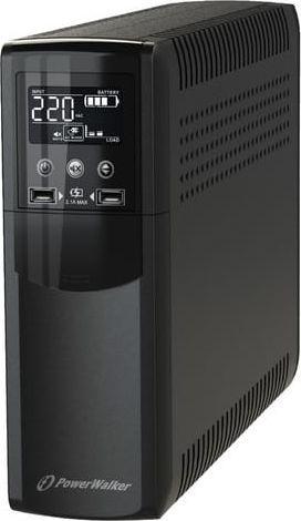UPS POWERWALKER LINE-INTERACTIVE CSW 1000VA 8X IEC OUT, RJ11/RJ45 IN/OUT, USB, 2X USB ŁADOWARKA [VI 1000 CSW IEC]