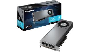 Radeon AI PRO R9700 Gigabyte 32GB GDDR6 [GV-R9700AI TOP-32GD] (4xDP 2.1a) (256-bit, PCI-E 5.0)