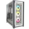 Corsair iCUE 5000X RGB Mid-Tower ATX Tempered Glass White QL Edition (szkło hartowane) (1x USB-C 3.1, 3x USB 3.0) (4x2.5, 2x3.5) [CC-9011233-WW]