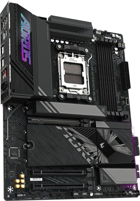 Gigabyte X870E AORUS ELITE WIFI7 (AMD X870E) [AM5, 4xDDR5 do 8200MHz, (HDMI 2.1) (4xM.2, 1xPCIe 5.0 x16, 1xPCIe 4.0 x16 (x4), 1xPCIe 3.0 x16 (x2)), WiFi 7, BT 5.4, ATX]