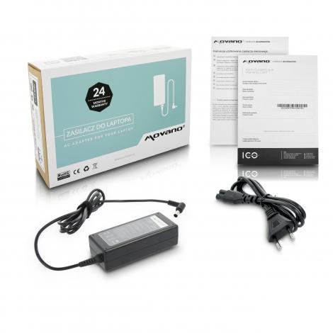 Movano zasilacz do laptopa FUJITSU-SIEMENS, SONY 16V / 4A / 64W z wtyczką 6.5x4.4mm [SON164]