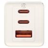 Ładowarka sieciowa Baseus GaN5 65W Quick Charge 3.0 2xUSB-C/1xUSB-A (5V-20V/3.0-3.25A/65W) (do laptopów z Power Delivery) (biały) [P10110812227-Z1]