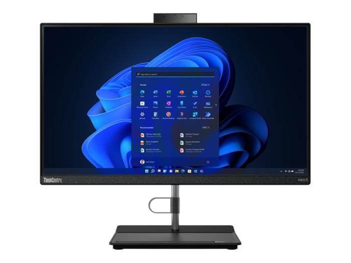 Komputer All-in-One LENOVO ThinkCentre Neo 30a [12B000B3PB] Core i5-1240P 24inch FHD AG 8GB 512GB SSD M.2 UMA Slim DVD Writer 9mm 2X2AX + BT W11P