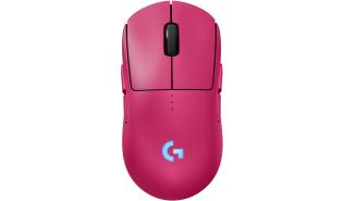Logitech G Pro 2 Lightspeed Magenta 32000dpi 40G (laserowo-radiowa, 1, 8, wbudowany akumulator) [910-007309]