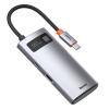 Baseus CAHUB-CY0G USB-C (1xUSB 3.0, 1xUSB 2.0, 1xUSB-C PD 100W, HDMI 4K)