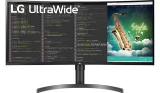 (35) LG 35WN75CP-B (VA LED, zakrzywiony, 3440x1440, 5ms, 100Hz) (2xHDMI, DP, USB-C, USB 3.0) głośniki, czarny