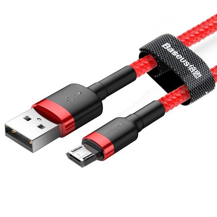 Baseus kabel ładowania i transmisji (2A) USB micro (M) / USB (M) (3.0 m) (czerwony) [CAMKLF-H09]