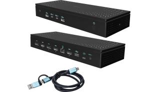 Stacja dokująca I-TEC Universal 5x 4K Display DS 5x 4K 2x DP 3x HDMI 1x 2.5GLAN 2x USB-C Gen.2 3x USB 3.2 Gen.2 1x Audio/Mic Jack PD 100W KL [CA5MONITORDOCKPD